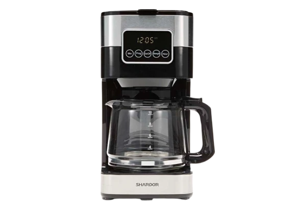10-Cup Programmable Coffee Maker with Strong Brew Option — Coffee Maker, SHARDOR