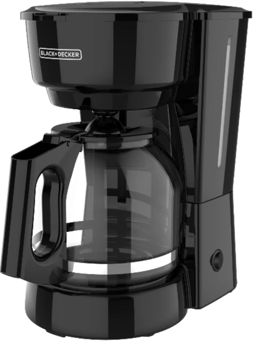 12-Cup Coffee Maker with Easy On/Off Switch, Non-Drip Carafe, BLACK+DECKER