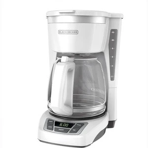 12-Cup Digital Coffee Maker, Programmable, Washable Basket Filter, Auto Brew — Coffee Maker, BLACK+DECKER