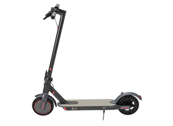 Folding Electric Scooter for Adults and Teens with Dual Braking and Suspension — Electric Scooter, MAXSHOT