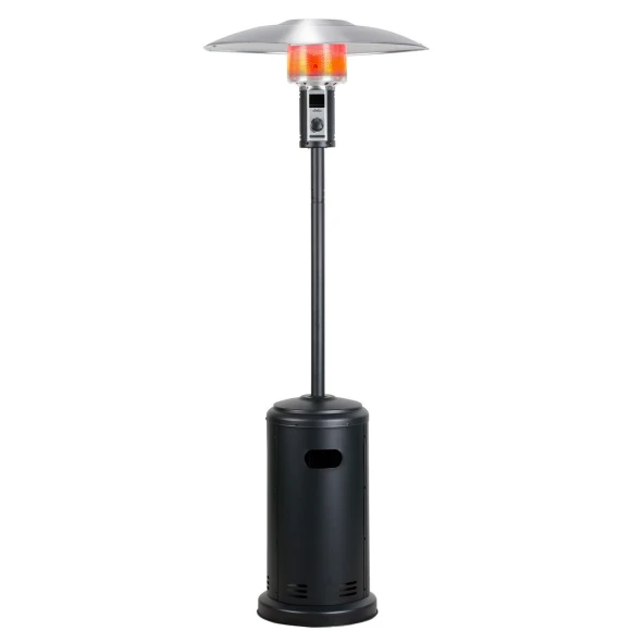 Tall Standing Gas Patio Heater with Wheels, 40,000 BTU, BALI OUTDOORS
