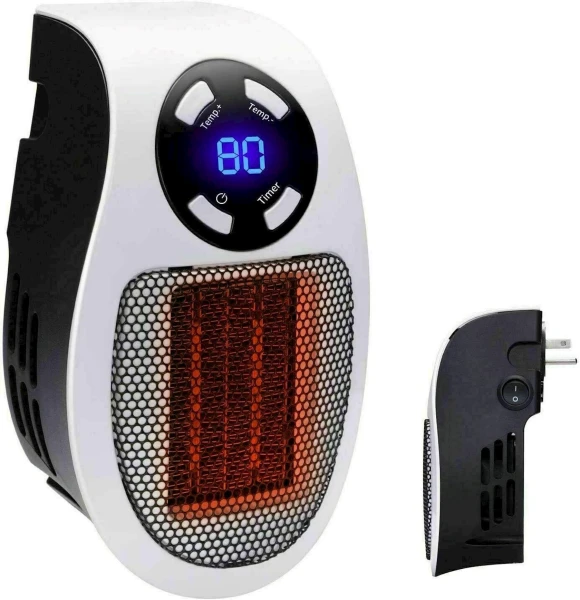 Portable Electric Space Heater with Adjustable Thermostat, Brightown