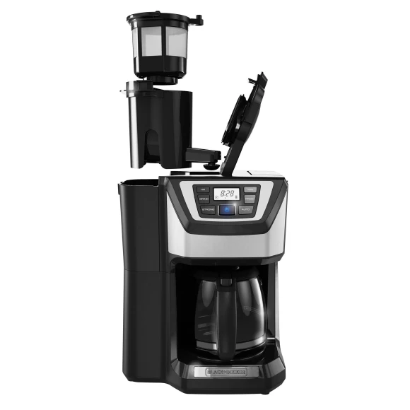 12-Cup Mill and Brew Coffee Maker with Automatic Grind, Programmable Drip Coffee Machine — Coffee Maker, BLACK+DECKER