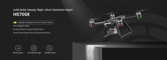 4K UHD Drone with EIS Anti Shake Camera, GPS Quadcopter — Drone, Holy Stone