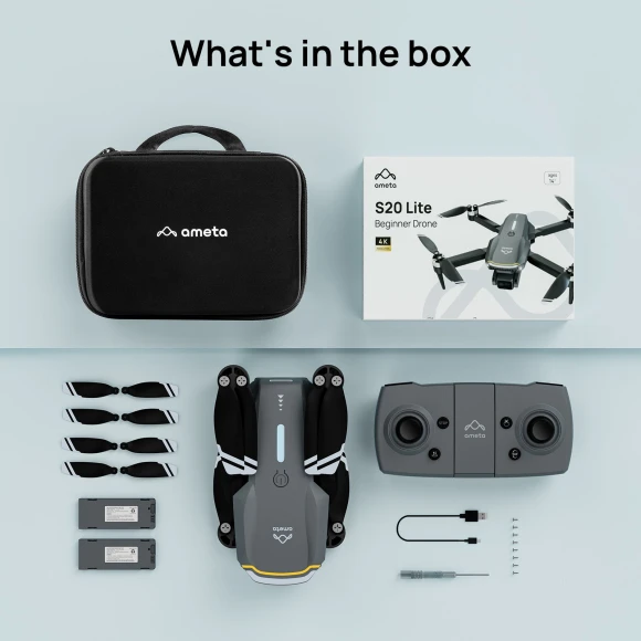 4K UHD FPV Foldable RC Drone with Camera — Drone, Ameta