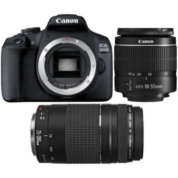 DSLR Camera Bundle with Dual Lenses and Accessories, Canon