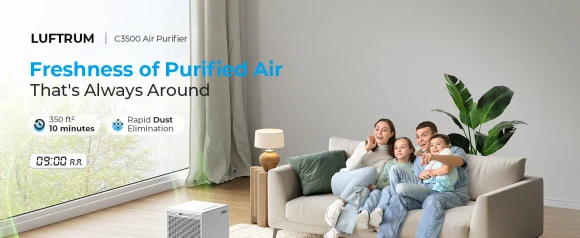 Large Room Air Purifier with Dual 3-Stage Filter — Air Purifier, LUFTRUM