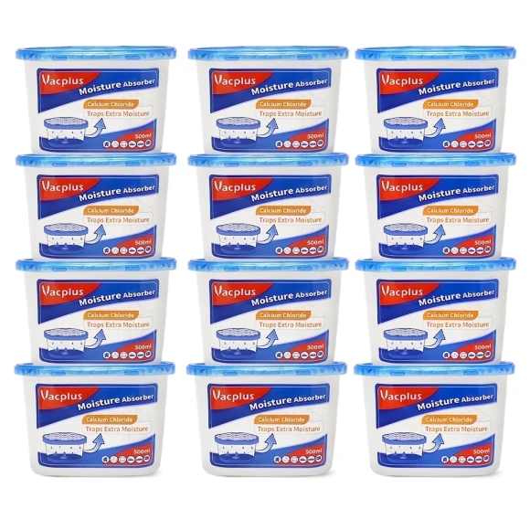 Moisture Absorbers 12 Pack, Vacplus