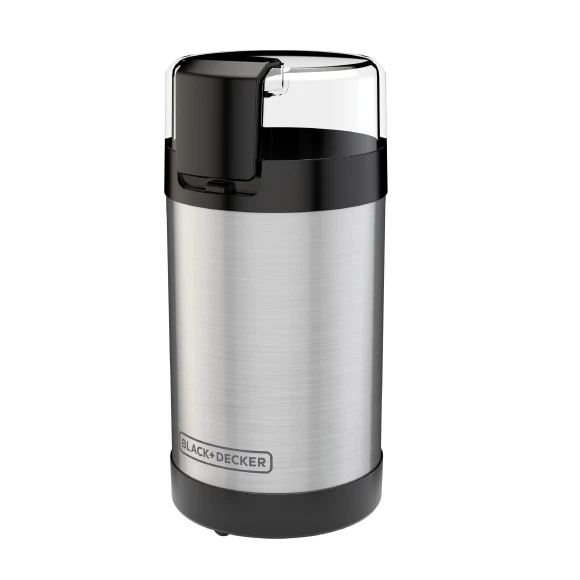 One Touch Coffee Grinder with Stainless Steel Blades, BLACK+DECKER