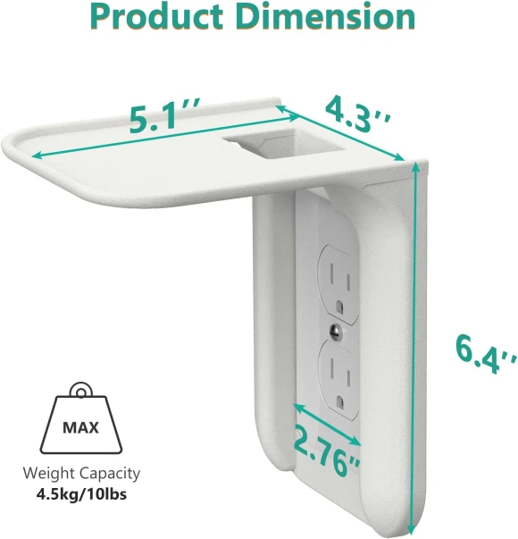 Outlet Shelf Wall Holder, WALI