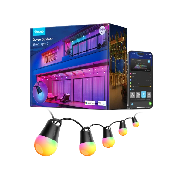 Smart Outdoor String Lights — LED Strip Lights, Govee