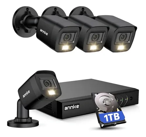 8CH H.265+ 3K Lite Wired Security Camera System, Annke