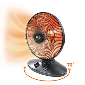 Indoor Dish Space Heater with Oscillation, Comfort Zone