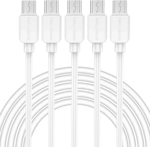 Micro USB Cable (5-Pack, 6FT), SMALLElectric