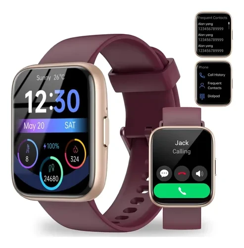 Smart Watch with Bluetooth Calling and Health Tracking — Fitness Tracker, JeeJTek