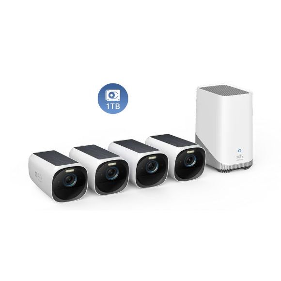 eufyCam S330 (eufyCam 3) 4-Cam Kit, eufy Security