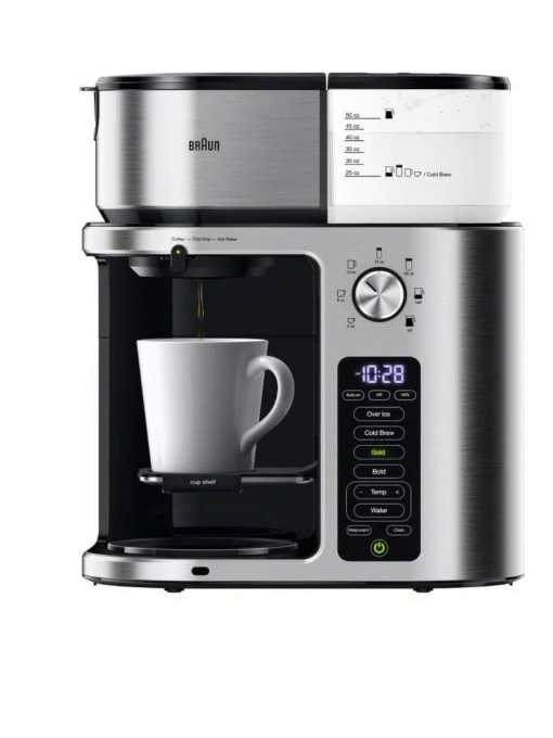 MultiServe Plus 10-Cup Pod Free Drip Coffee Maker, Braun