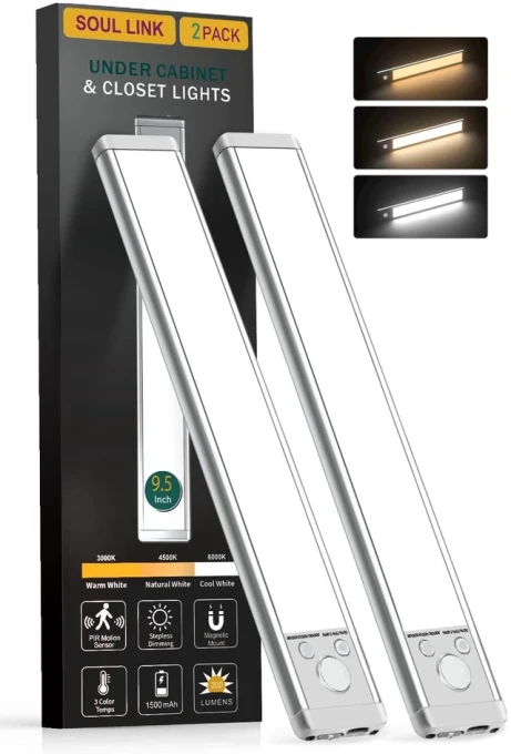 Under Cabinet Lights with Motion Sensor, SOUL LINK