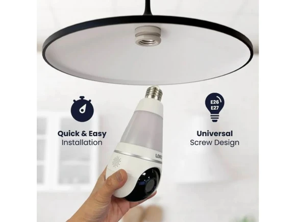 Wi-Fi Smart Lightbulb Camera — Smart Light Bulb, Lorex