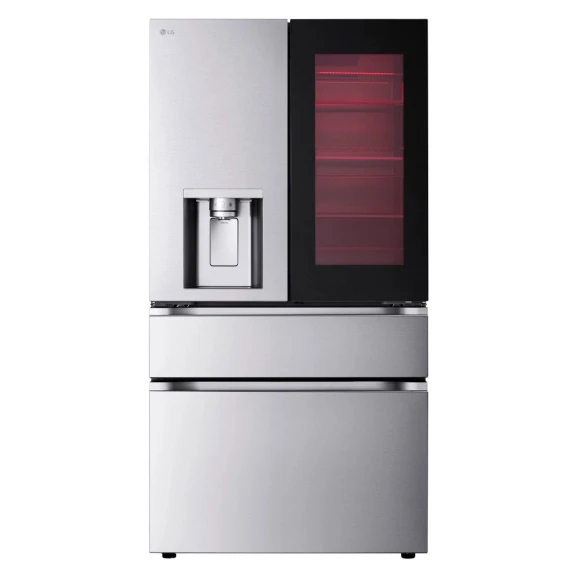 29 Cu. Ft. Stainless 4-Door Counter-Depth French Door Smart Refrigerator — Smart Refrigerator, LG