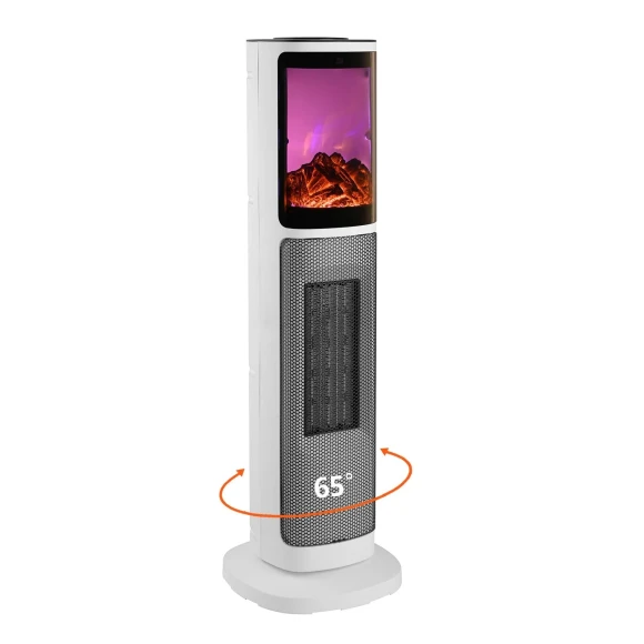 Ceramic Tower Space Heater with 3D Flame, HINEIBER