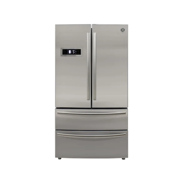 French Door Refrigerator with Ice Maker and Dual Drawer Bottom Freezer, BRAMA
