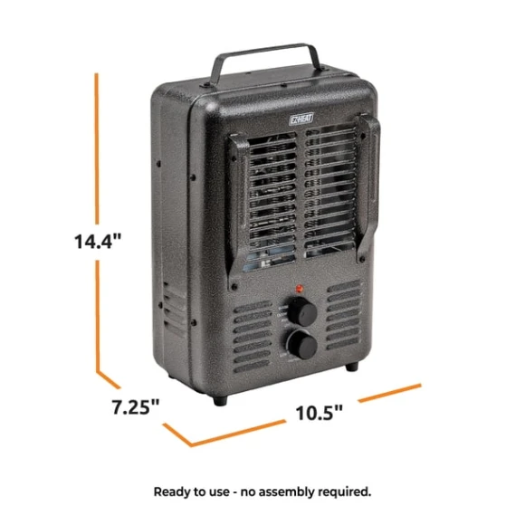Portable Milkhouse Style Utility Space Heater, EZ-HEAT