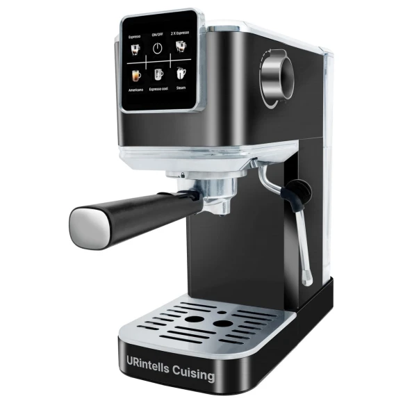 Touch Screen Espresso Maker with Steam Milk Frother — Coffee Maker, URintells Cuising