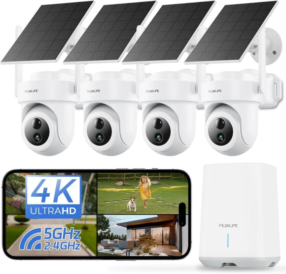Wireless Outdoor Security Camera Kit, MUBILIFE