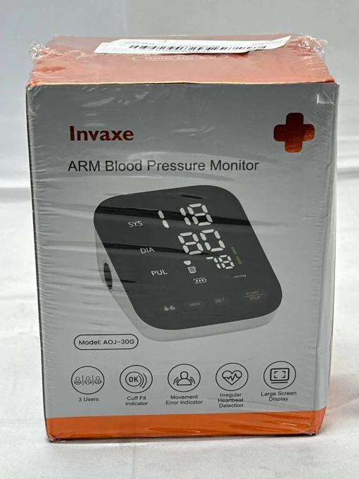 Automatic Upper Arm Blood Pressure Monitor — Blood Pressure Monitor, Invaxe