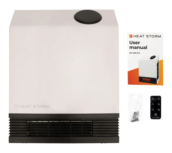 Deluxe Space Infrared Wall Mount Electric Heater, Heat Storm