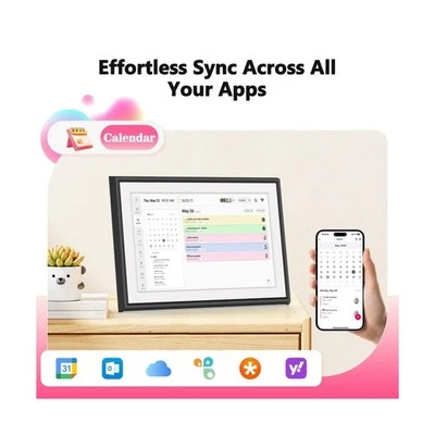 Digital Calendar with Touchscreen Display, BIGASUO