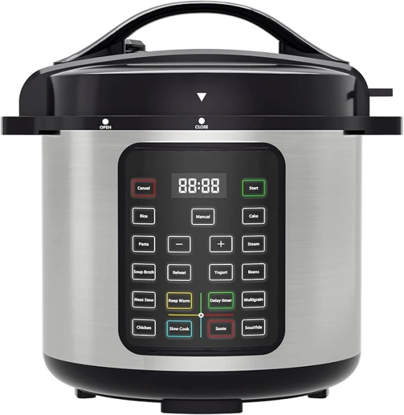 Electric Pressure Cooker 8 Quart Stainless Steel Multi Cooker — Multicooker, OLIXIS