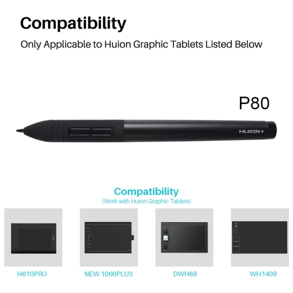 Rechargeable Digital Pen Stylus for Graphics Drawing Tablet — Drawing Tablet, Huion