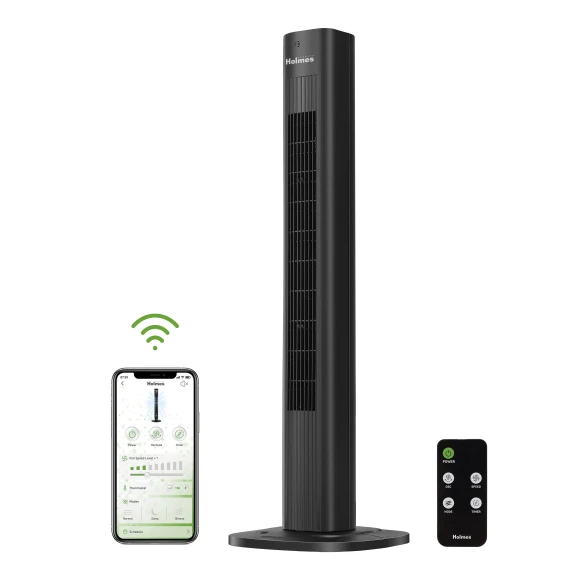 Smart Wi-Fi Connected Tower Fan — Smart Fan, HOLMES