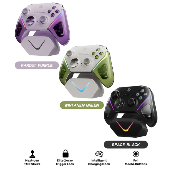 Wireless Controller with Smart Charging Dock, EasySMX