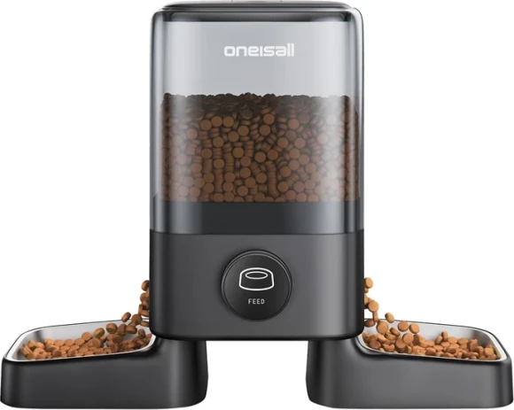 Cordless WiFi Automatic Cat Feeder for 2 Cats — Automatic Pet Feeder, oneisall