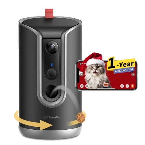 Pet Camera Treat Dispenser, TKENPRO