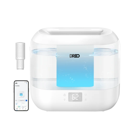 Smart Humidifier with Top Fill, 36-Hour Runtime, and Voice Control — Humidifier, Dreo
