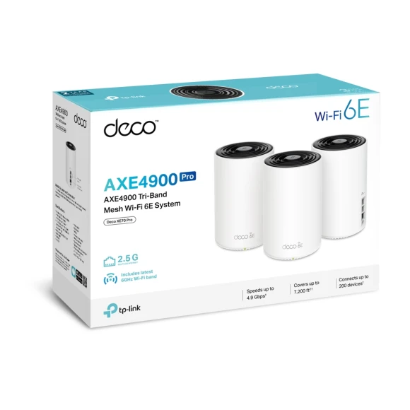 Tri-Band WiFi 6E Mesh System, TP-Link