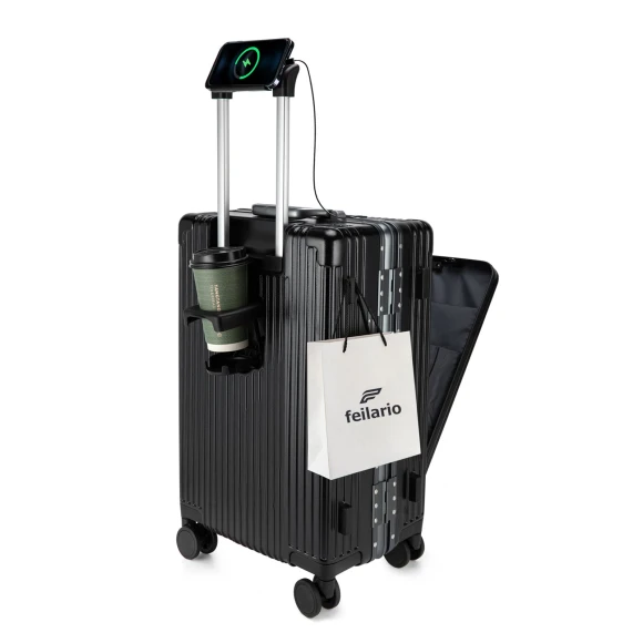 Aluminium Frame Hard Shell Spinner Wheels Luggage — Smart Luggage, feilario