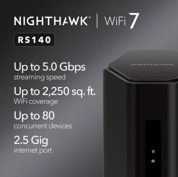 Dual-Band WiFi 7 Router, NETGEAR