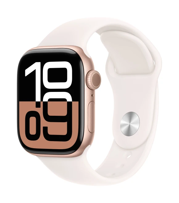 GPS Smartwatch, 42mm, Rose Gold Aluminum Case, Light Blush Sport Band (Renewed) — Smart Watch, Apple
