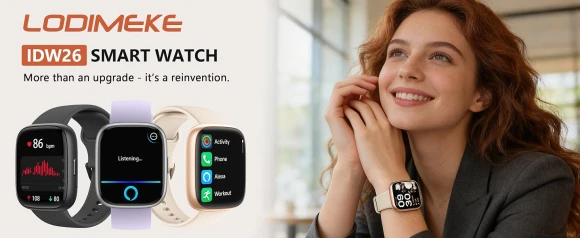 Smart Watch with Alexa, Health Monitoring, and Fitness Tracking — Smart Watch, LODIMEKE