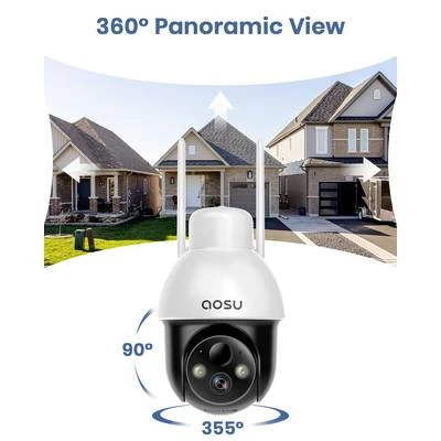 Solar Security Camera Wireless Outdoor — Security Camera, AOSU