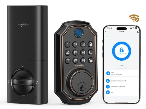 WiFi Video Smart Lock with Camera and Keyless Entry Deadbolt — Smart Lock, Arpha