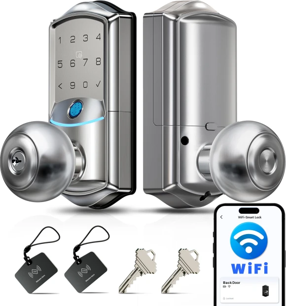 Built-in Wi-Fi Smart Lock with Knob — Smart Lock, Veise