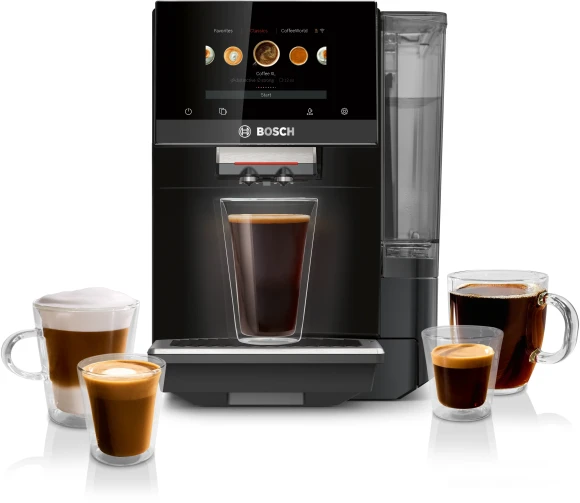 Fully Automatic Coffee and Espresso Machine - 35 Drinks, Double Cup Barista Style Super Coffee Maker - Touchscreen,... — Coffee Maker, BOSCH