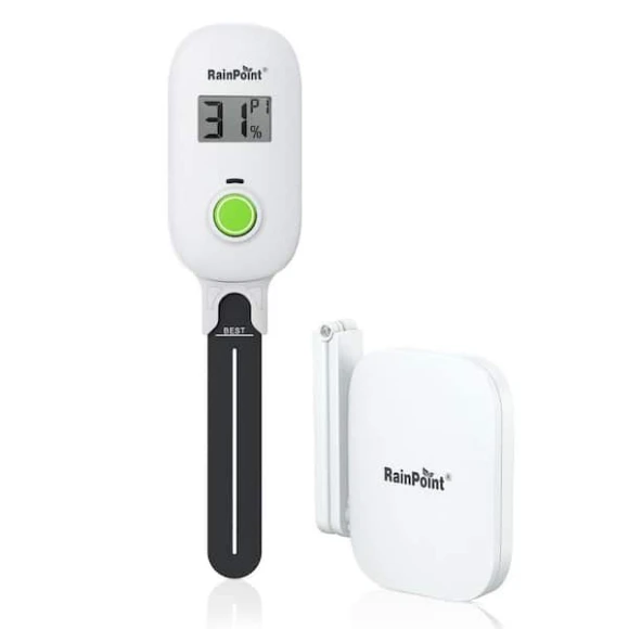 Light-Driven Thermo-Hygrometer & Smart Digital Wireless Soil Moisture Meter Kit — Soil Moisture Sensor, RainPoint