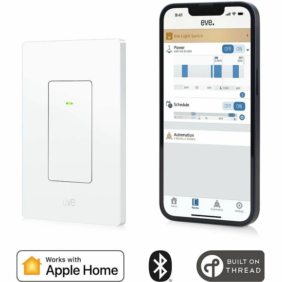 Light Switch (Matter) 2-Pack — Smart Switch, EVE